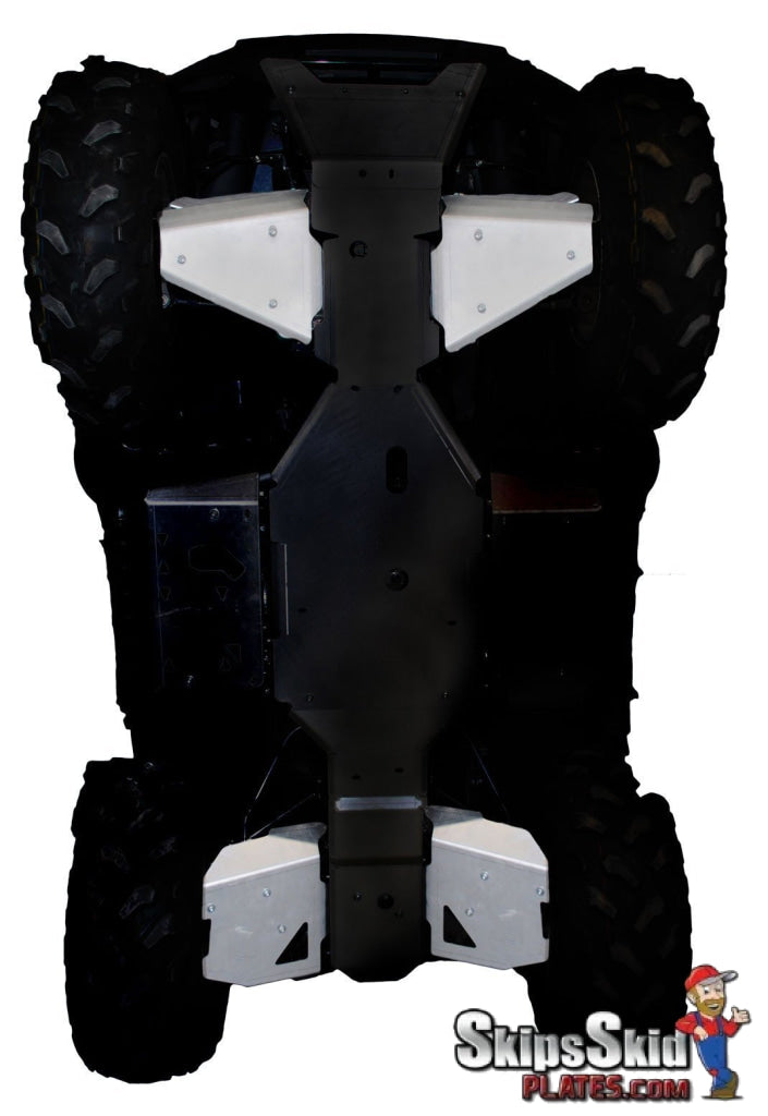 Kawasaki Brute Force 650 (I.R.S) Ricochet 4-Piece Front & Rear A-Arm Guards with CV Boot Protection ATV Skid Plates