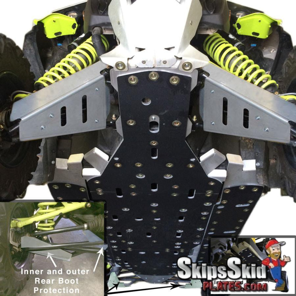 Can-Am Maverick X-DS Ricochet 9-Piece Complete Aluminum Skid Plate Set UTV Skid Plates
