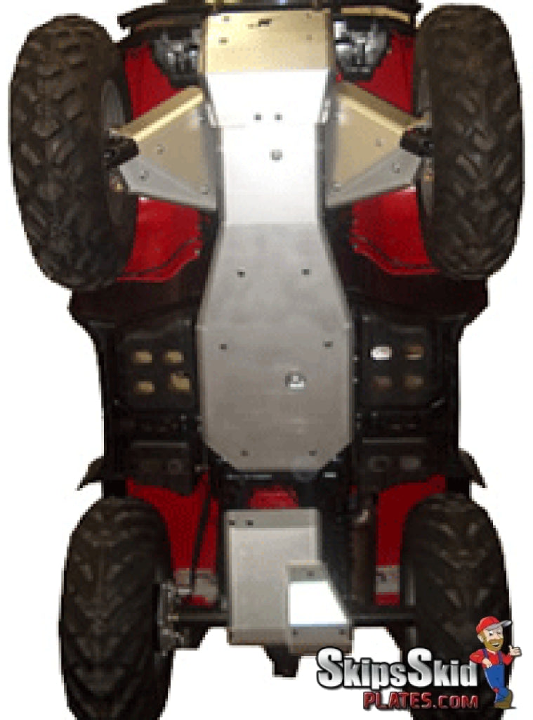 Honda TRX400 & TRX450 Fourtrax Foreman Ricochet 5-Piece Complete Aluminum Skid Plate Set ATV Skid Plates