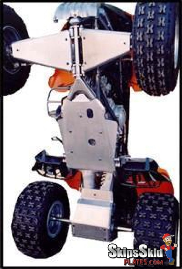 Kawasaki KFX700 V-Force Ricochet 4-Piece Complete Aluminum Skid Plate Set ATV Skid Plates