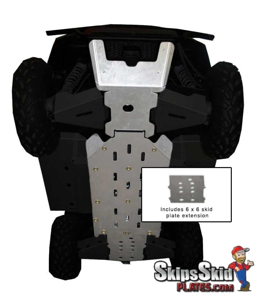 Polaris Ranger 800 6x6 Ricochet 4-Piece Full Frame Skid Plate Set UTV Skid Plates