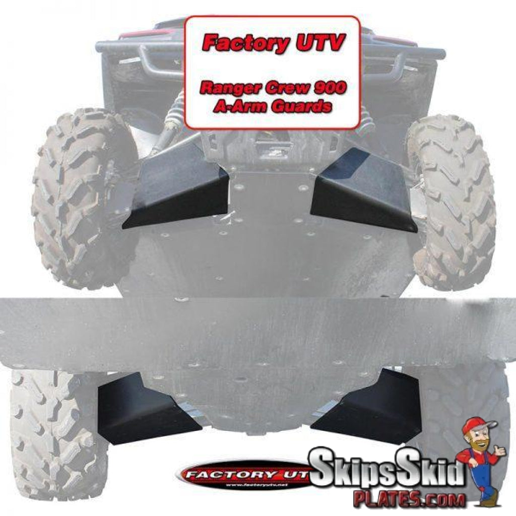 Polaris Ranger Crew 900 UHMW A-arm Guards UTV Skid Plates