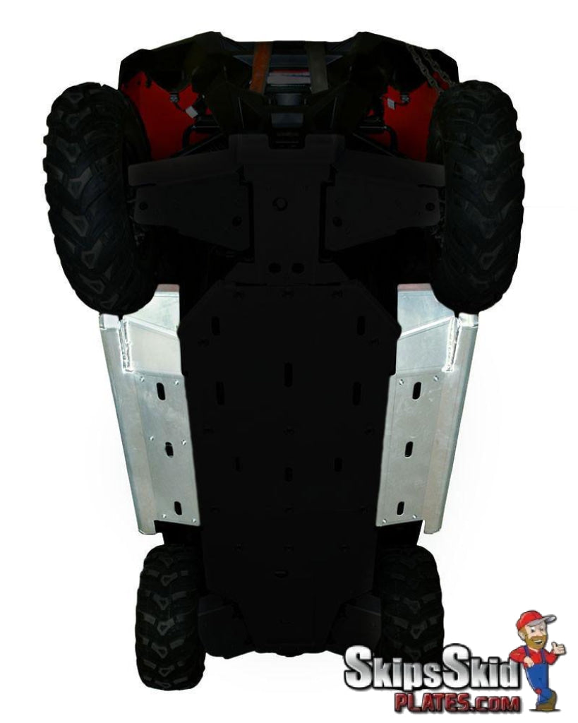Polaris RZR 800 Ricochet 2-Piece Aluminum Rock Slider and Floorboard Guards UTV Skid Plates