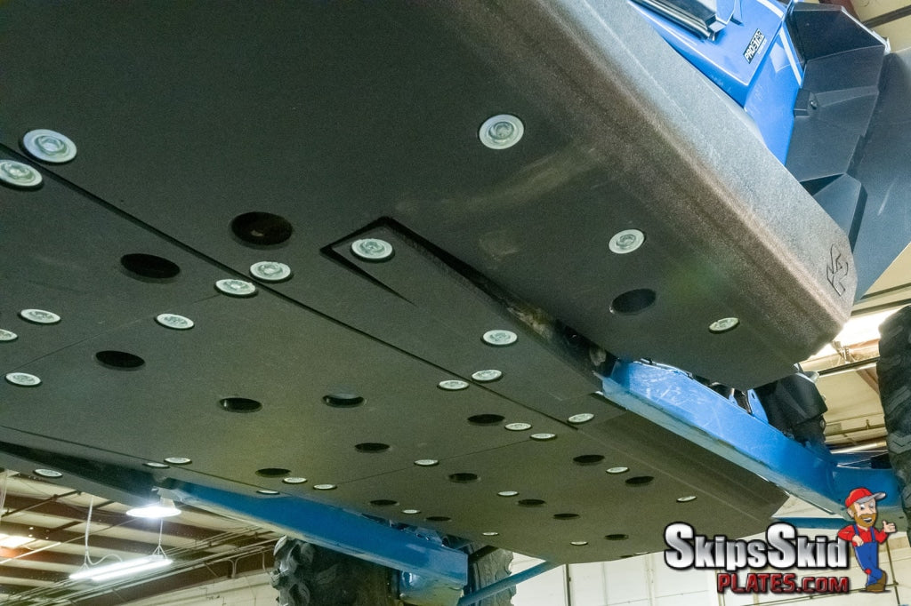 Polaris RZR Turbo S UHMW Skid Plate Kit with Integrated Rock Sliders 2021