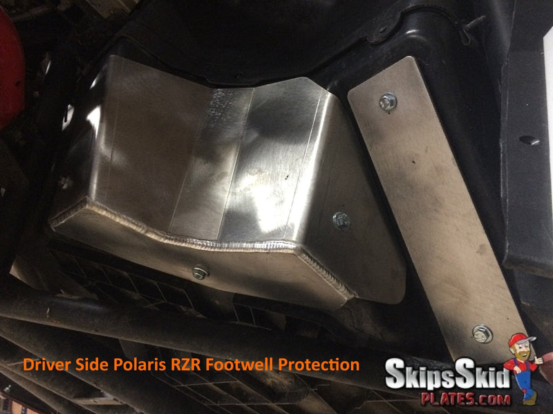 Polaris RZR XP 1000 Ricochet 2-Piece Footwell Skid Plate Set  UTV Skid Plates