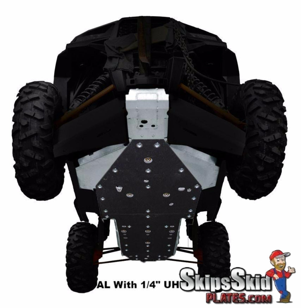 Polaris RZR XP 1000 Ricochet 4-Piece Full Frame Skid Plate Set UTV Skid Plates