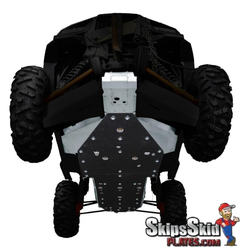 Polaris RZR XP Turbo EPS Ricochet 4-Piece Full Frame Skid Plate Set UTV Skid Plates