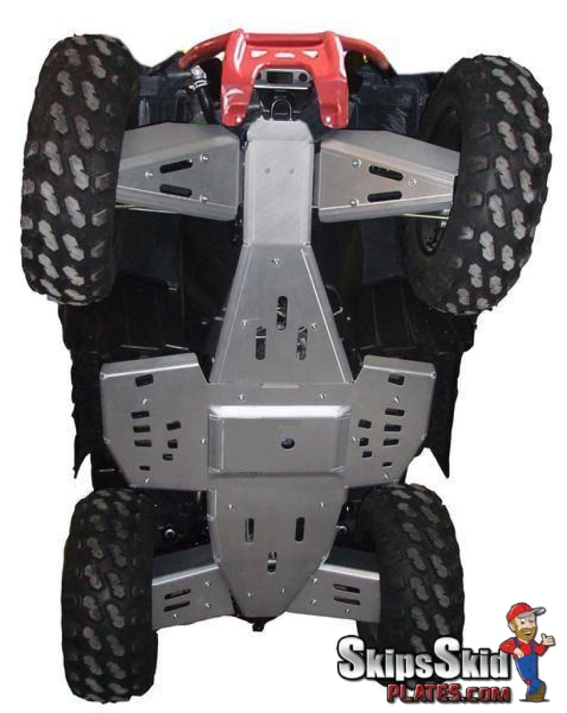 Polaris Scrambler 850 & Scrambler 1000 Ricochet 8-Piece Complete Aluminum Skid Plate Set ATV Skid Plates