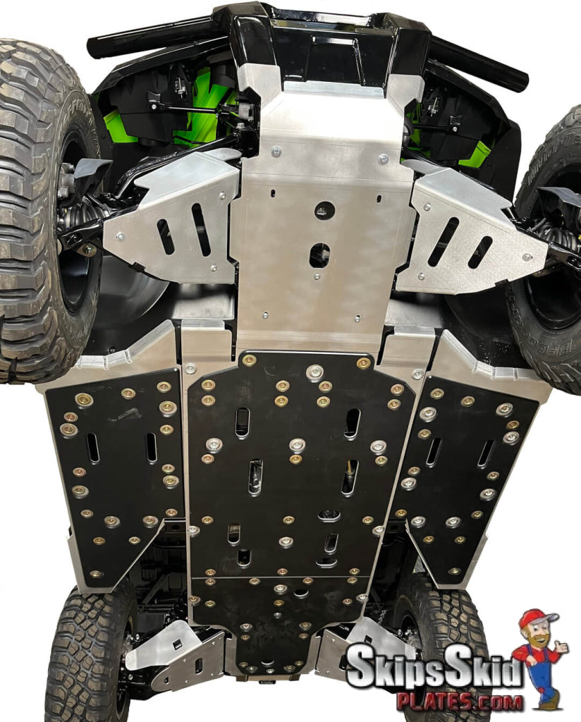 2022-2023 Honda Pioneer 1000/ 1000-5 Ricochet 9-Piece Complete Skid Plate Set in Aluminum or with UHMW ATV Skid Plates