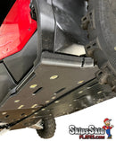 2023 Honda Pioneer 1000-6 Ricochet 4-Piece Floor Board Skid Plate Set Aluminum / Black ATV Skid Plates