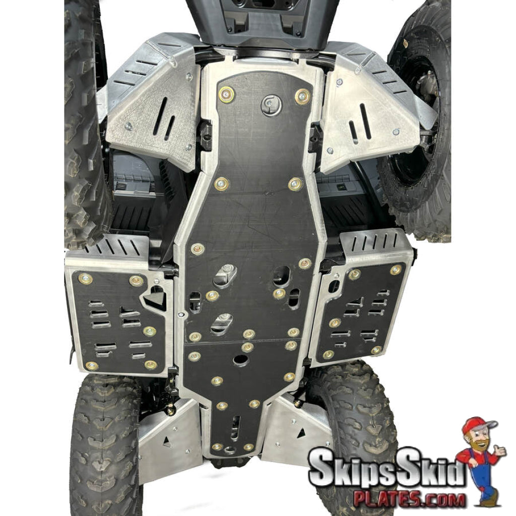 Can-Am Outlander 700 Ricochet 8-Piece Complete Aluminum Skid Plate Set ATV Skid Plates
