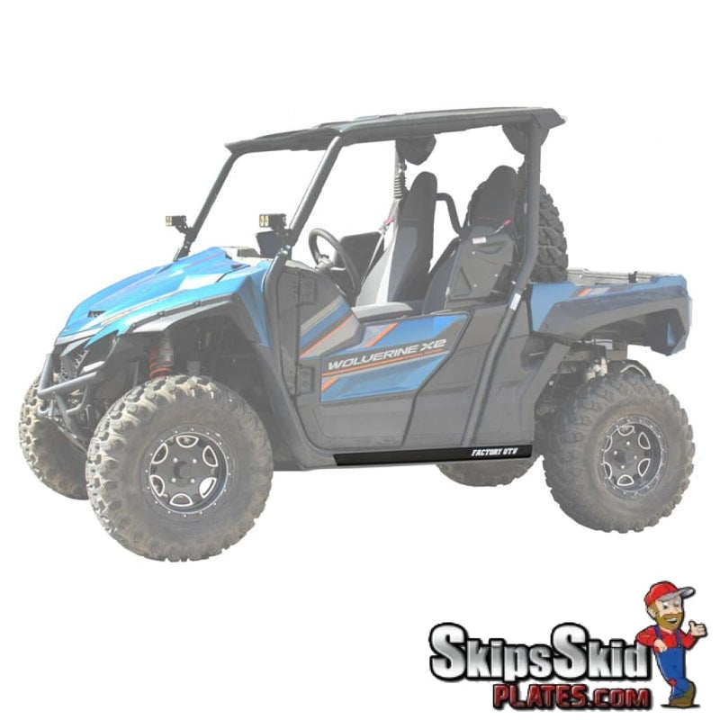 Factory UTV Yamaha Wolverine X2-X4 UHMW Rock Sliders UTV Skid Plates