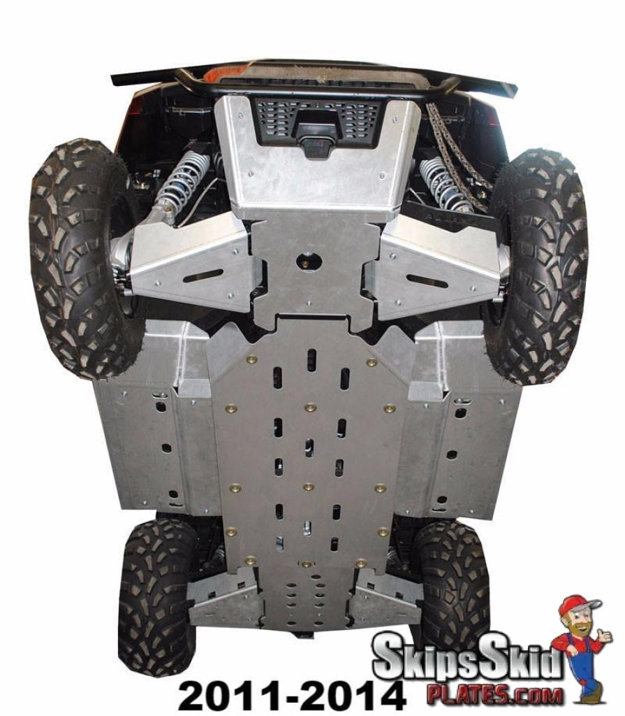 Polaris Ranger Diesel Ricochet 10-Piece Complete Aluminum Skid Plate Set UTV Skid Plates