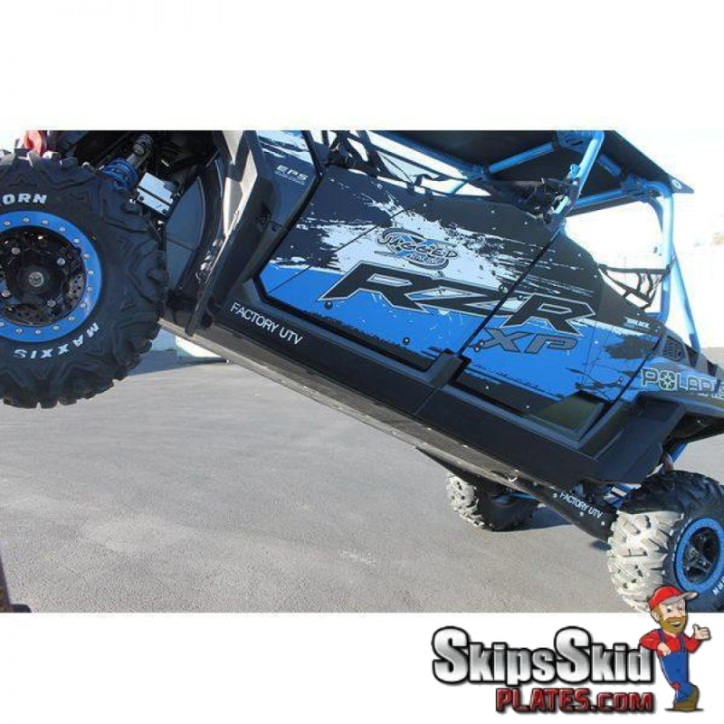 Polaris RZR 4 800 (2010-2014) and RZR XP 4 900 (2012 – 2014) UHMW Rock Sliders UTV Skid Plates