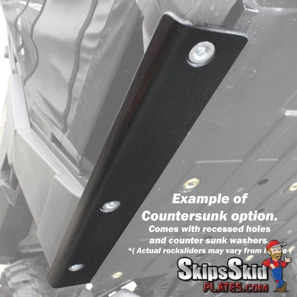 Polaris RZR-4 900 3/8 UHMW Rock Sliders UTV Skid Plates
