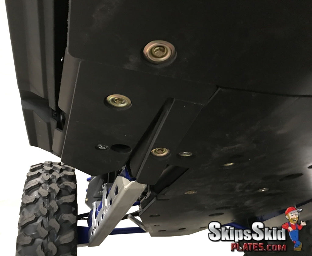 Polaris RZR XP Pro 4 Ricochet 7-Piece Aluminum or 9-Piece UHMW Frame and Rock Slider Skid Plate Set UTV Skid Plates