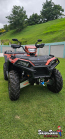 Polaris Sportsman 850 Ricochet 8-Piece Complete Aluminum or with UHMW Layer Skid Plate Set ATV Skid Plates