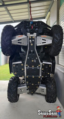 Polaris Sportsman 850 Ricochet 8-Piece Complete Aluminum or with UHMW Layer Skid Plate Set ATV Skid Plates