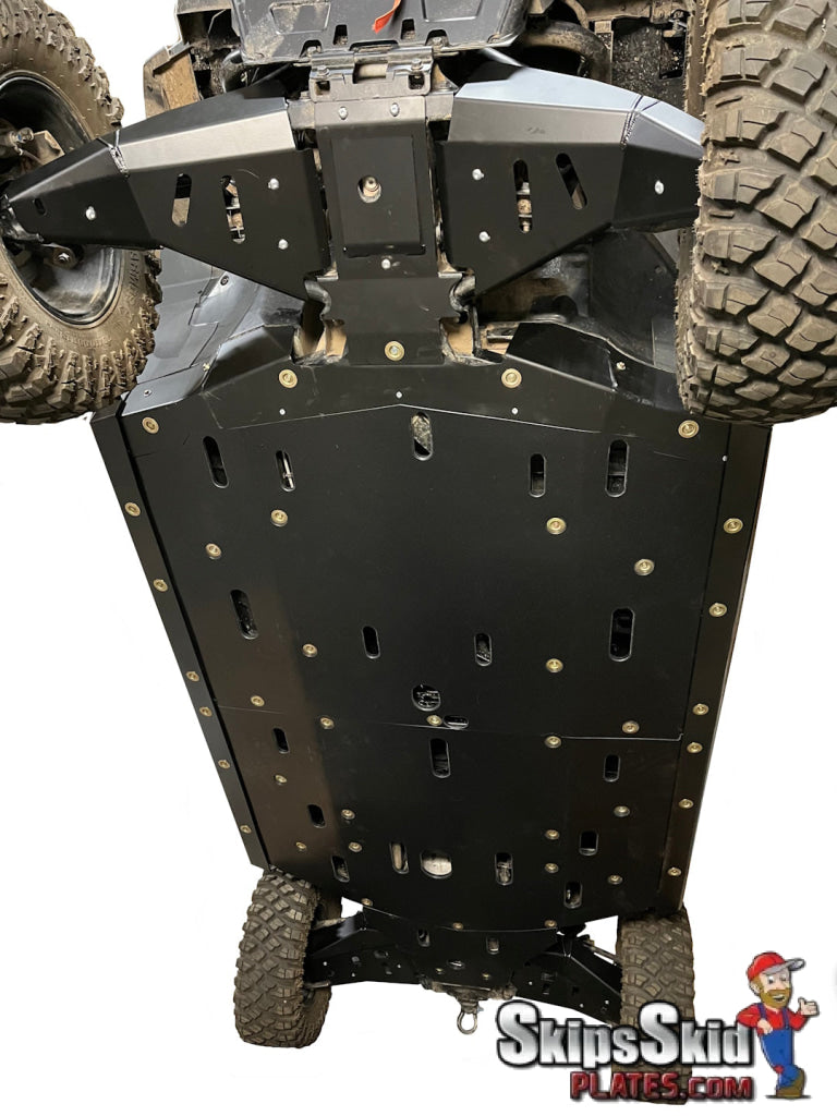 Polaris Xpedition 4 Ricochet 14-Piece Aluminum or 1/2 UHMW Complete Skid Plate Set