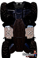 Yamaha Grizzly 550 Ricochet 2-Piece Floor Board Skid Plate Set ATV Skid Plates