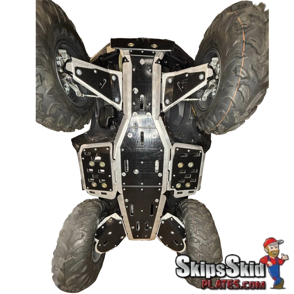 Yamaha Kodiak 450 Ricochet Complete Skid Plate Set 2018-2026 / Aluminum with 1/4’’ UHMW / Visible ATV Skid Plates