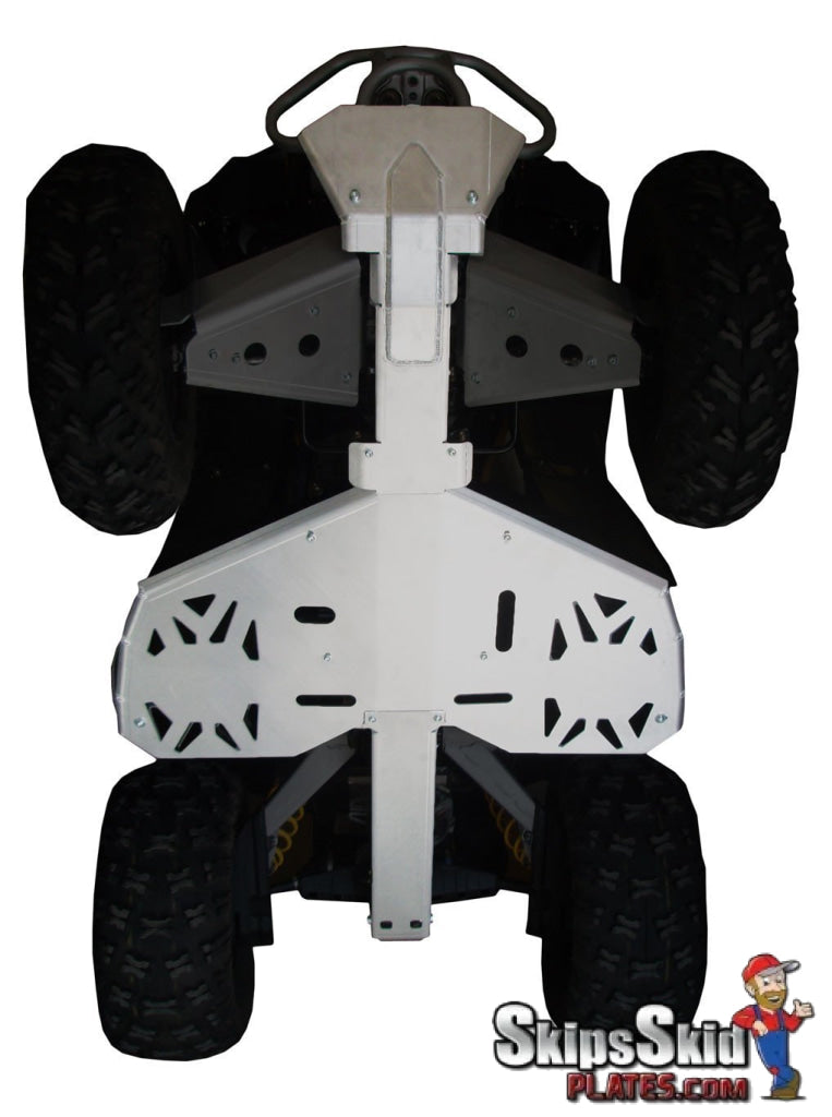 2007-2011 Can-Am Renegade 650 Ricochet 3-Piece Full Frame & Floorboard Aluminum Skid Plate Set ATV Skid Plates