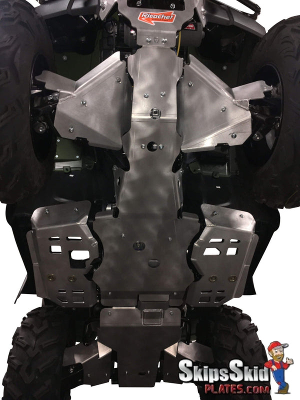 Honda FourTrax Rubicon (I.R.S) Ricochet 9-Piece Complete Aluminum Skid Plate Set ATV Skid Plates