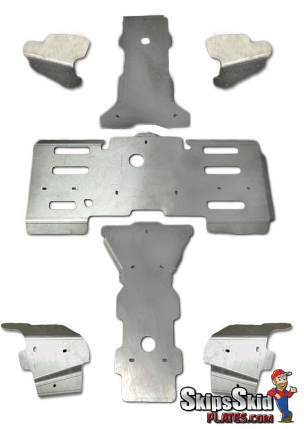 Arctic Cat Mid-Size 400 Ricochet 7-Piece Complete Aluminum Skid Plate Set ATV Skid Plates