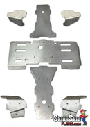 Arctic Cat Mid-Size 450 Ricochet 7-Piece Complete Aluminum Skid Plate Set ATV Skid Plates