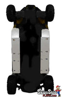 Can-Am Commander MAX Ricochet 4-Piece Floorboard Skid Plates & Rock Sliders UTV Skid Plates