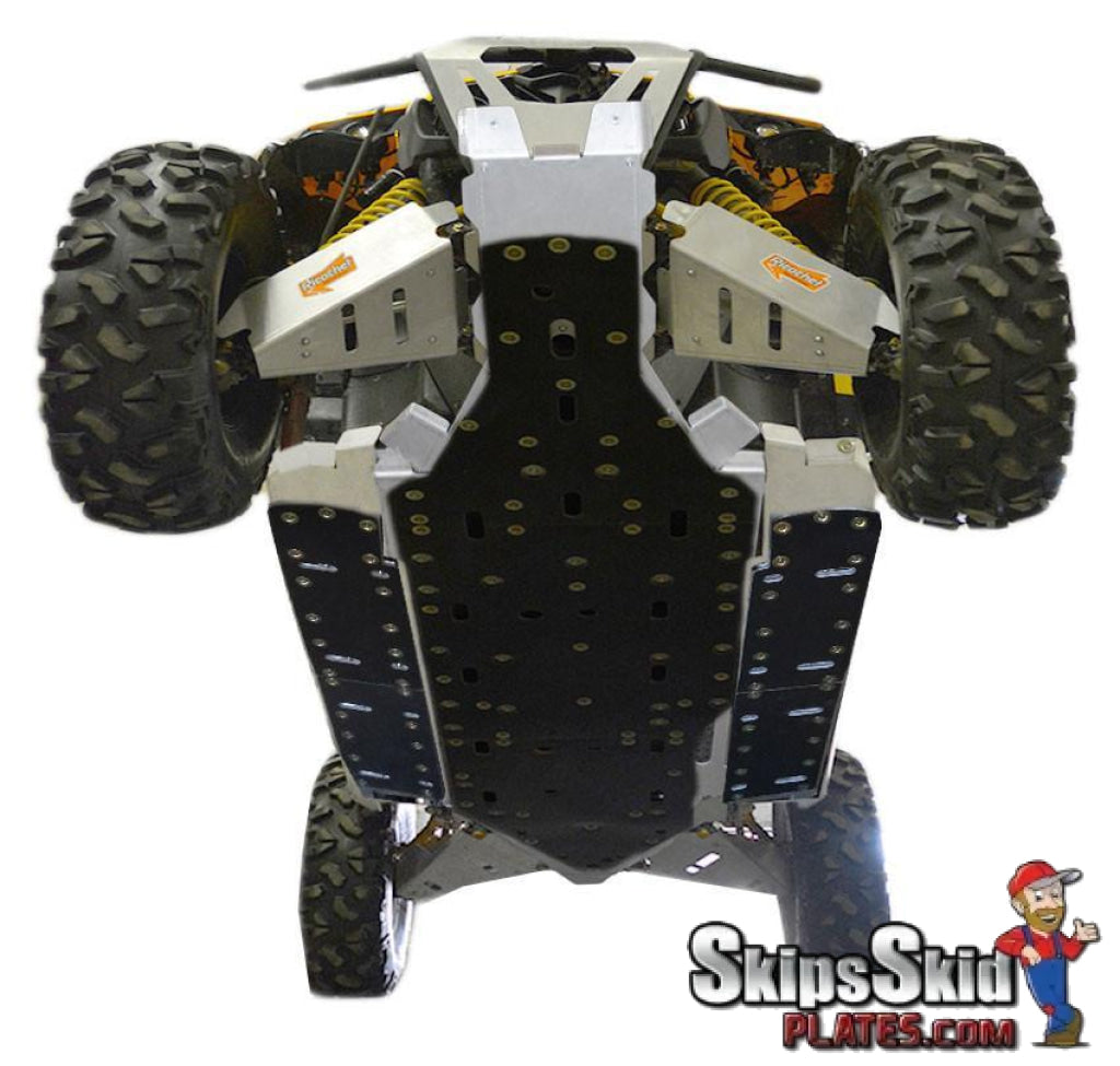 Can-Am Maverick MAX DPS Ricochet 12-Piece Complete Aluminum or with UHMW Layer UTV Skid Plates