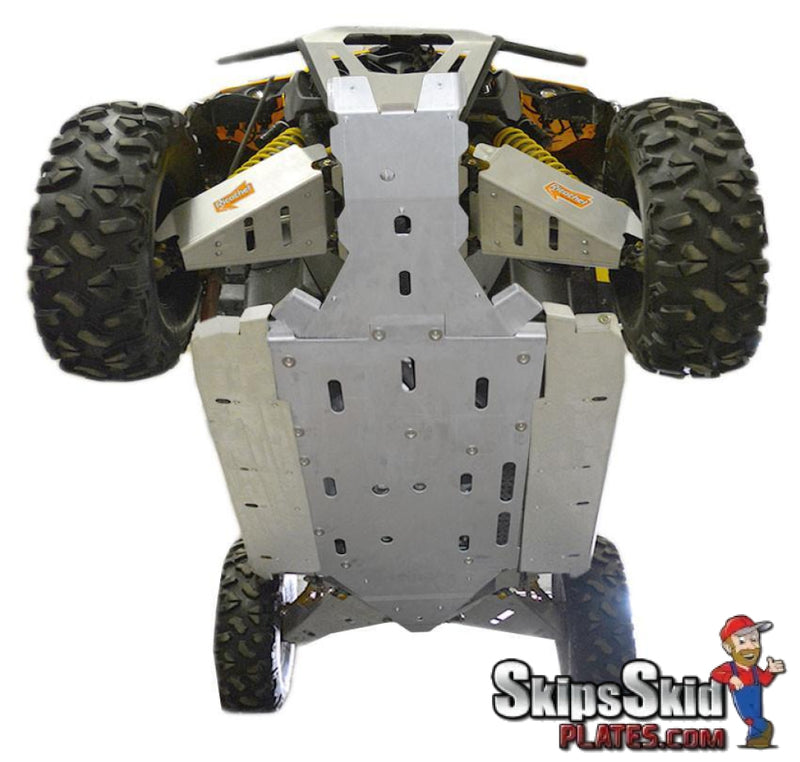 Can-Am Maverick X-RS Turbo Ricochet 9-Piece Complete Aluminum Skid Plate Set UTV Skid Plates