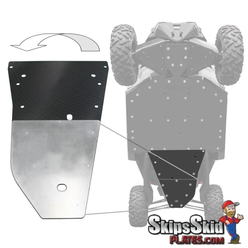 Can-Am Maverick X3 / X3 Max Rear Skid Plate Kit UTV Skid Plates