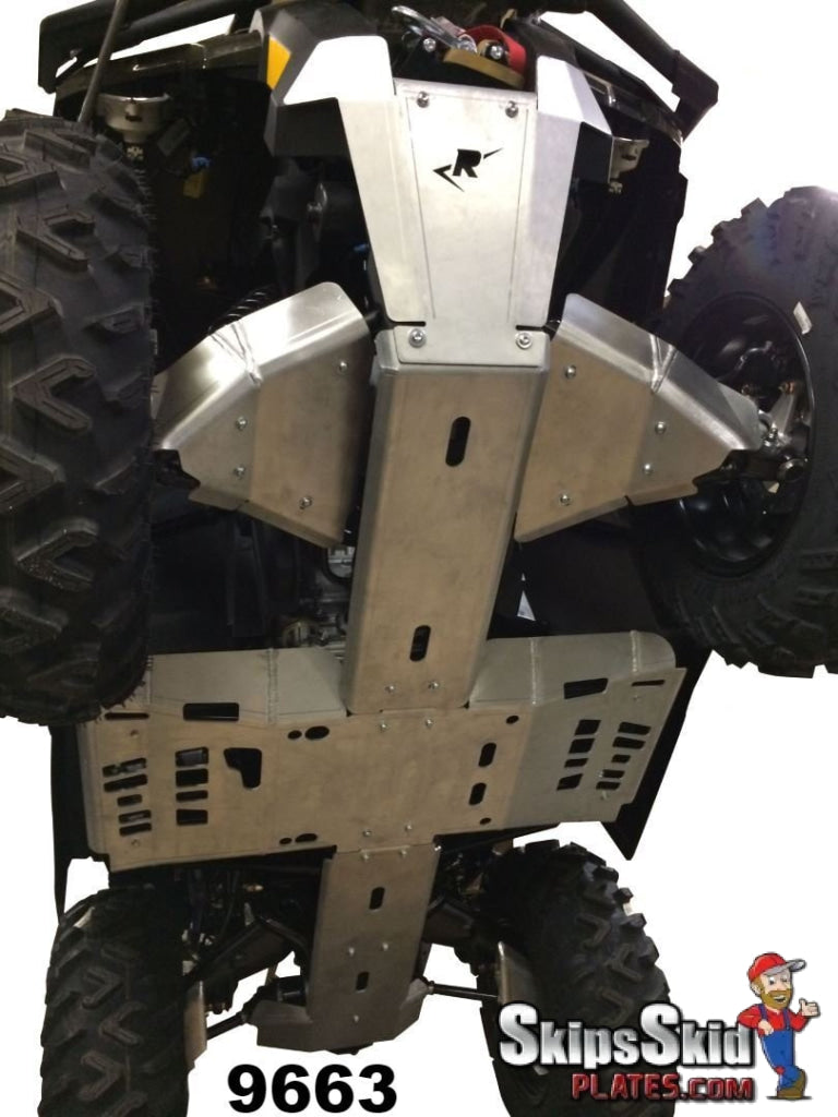 Can-Am Outlander 1000 Max Ricochet 8-Piece Complete Aluminum Skid Plate Set ATV Skid Plates