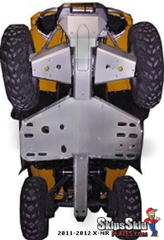 Can-Am Outlander 1000 X-MR Ricochet 5-Piece Complete Aluminum Skid Plate Set ATV Skid Plates
