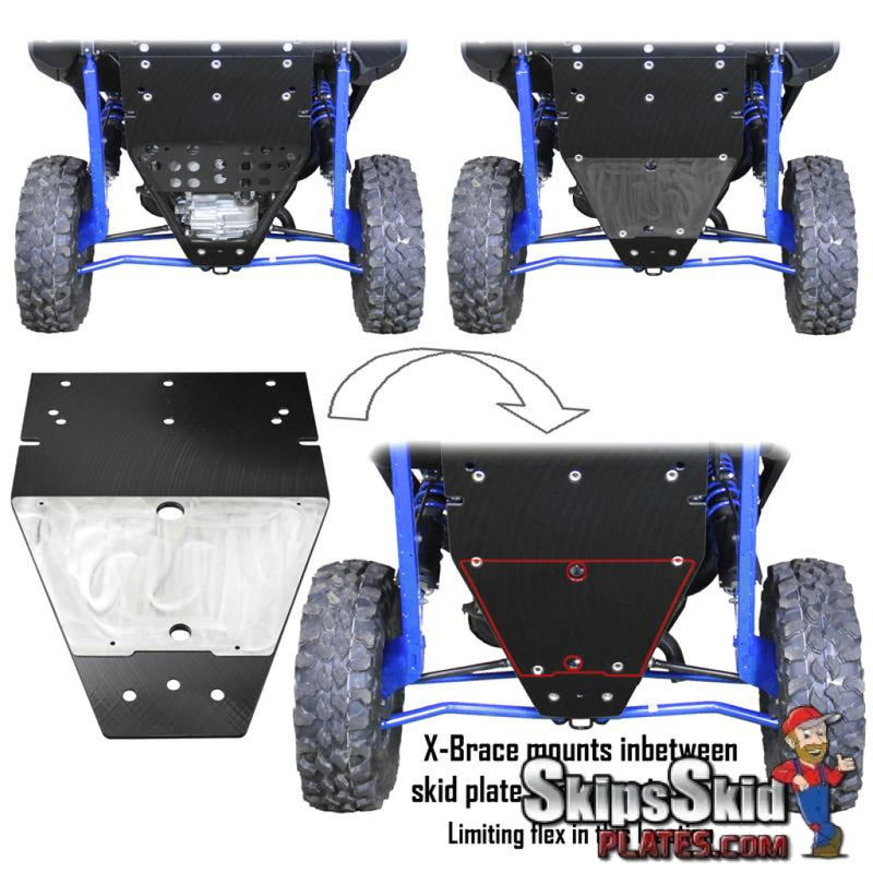 Factory UTV RZR Pro XP 4 Three Eighths UHMW Skid Plate UTV Skid Plates