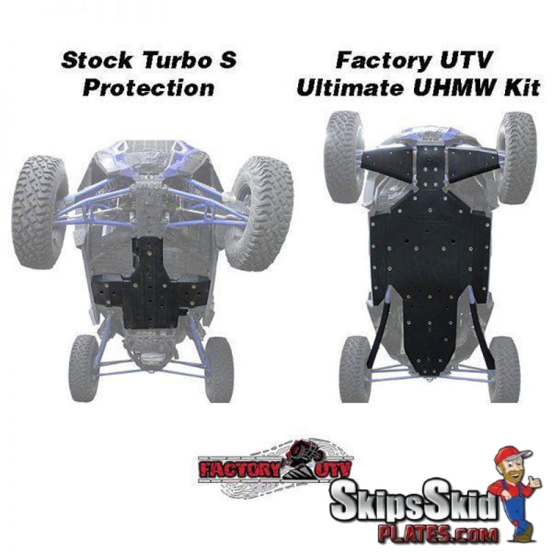 Factory UTV Polaris RZR XP Turbo S UHMW Skid Plate UTV Skid Plates