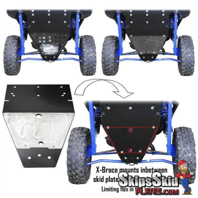 Factory UTV RZR Pro XP Half Inch UHMW Skid Plate UTV Skid Plates