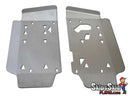 Kawasaki Brute Force 650 (I.R.S) Ricochet 2-Piece Aluminum Floorboard Skid Plates ATV Skid Plates