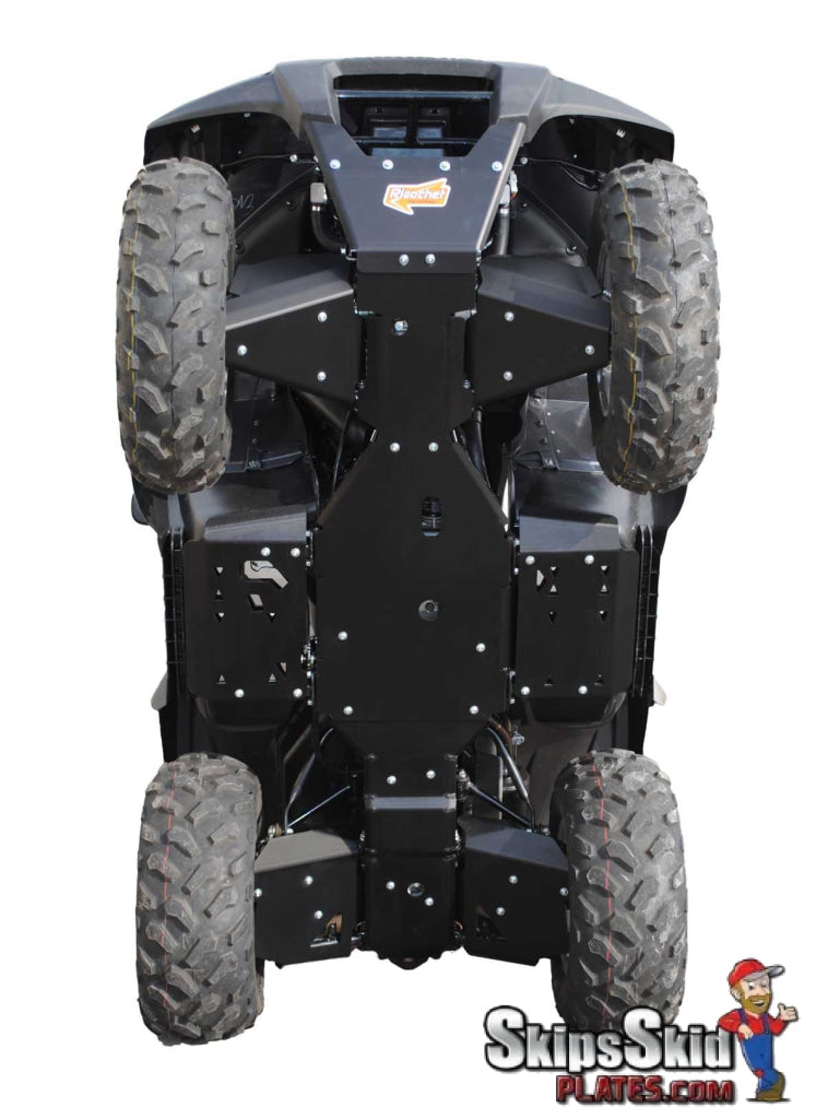 Kawasaki Brute Force 650 (I.R.S) Ricochet 3-Piece Full Frame Aluminum Skid Plate Set ATV Skid Plates