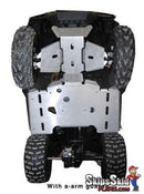 Kawasaki Bruteforce 300 Ricochet 2-Piece Full Frame Aluminum Skid Plate ATV Skid Plates