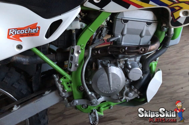 Kawasaki KLX300 Ricochet Aluminum Skid Plate Dirt Bike Skid Plates