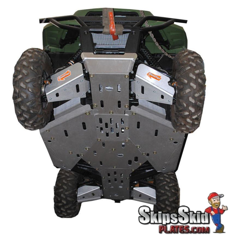 Kawasaki Teryx 800 & Teryx 4 Ricochet 12-Piece Complete Aluminum or UHMW Skid Plate Set UTV Skid Plates