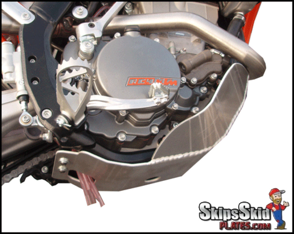 KTM 250 XCF-W Ricochet Aluminum Skid Plate Dirt Bike Skid Plate