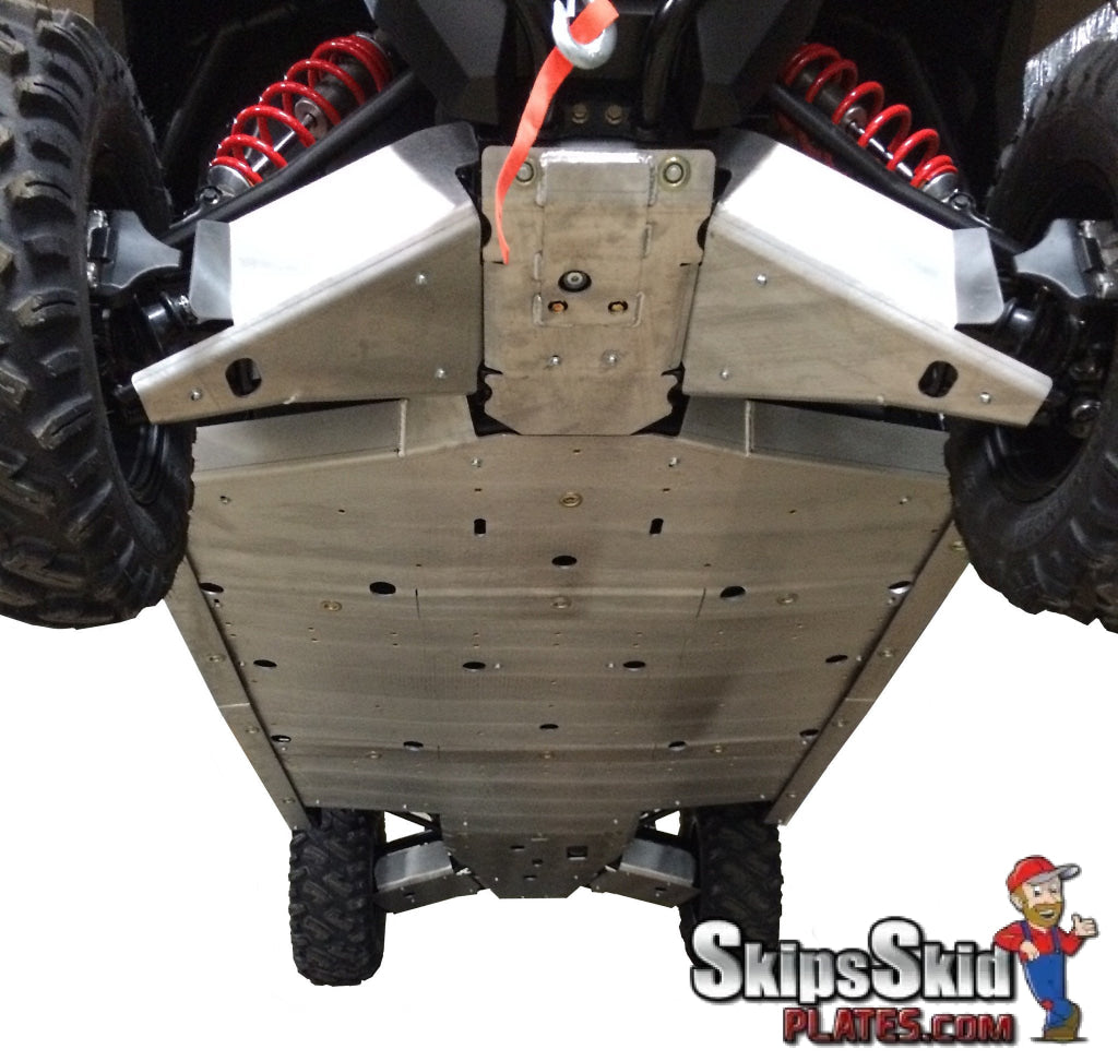 Polaris General-4 1000 Ricochet 11-Piece Complete Skid Plate Set in Aluminum or with 1/4 UHMW Layer UTV Skid Plates