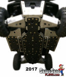 Polaris Ranger 570 Full Size Ricochet 5-Piece Full Frame Skid Plate Set with Rock Sliders UTV Skid Plates
