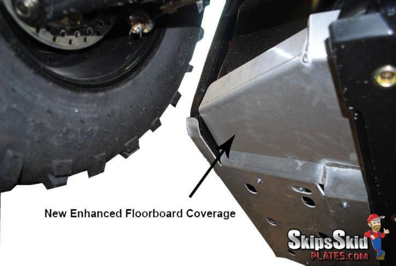 Polaris Ranger 800 Mid-Size Ricochet 2-Piece Rock Slider & Floor Board Skid Plate Set UTV Skid Plates
