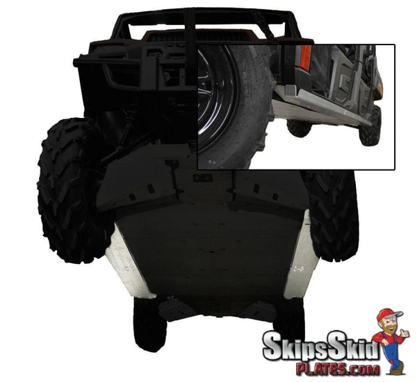 Polaris Ranger Crew 900-6 Ricochet 4-Piece Aluminum Rock Slider Set UTV Skid Plates