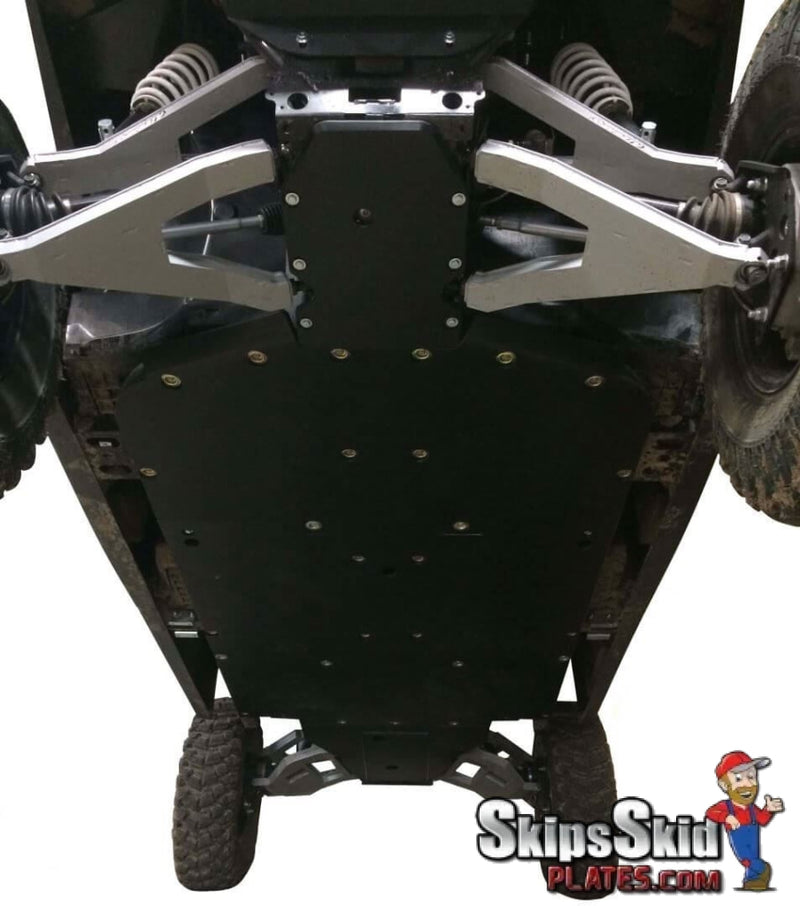 Polaris Ranger XP 1000 Trail Boss Crew Ricochet 10-Piece Complete Aluminum or UHMW Skid Plate Set UTV Skid Plates