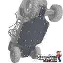 Polaris RZR 570 3/8 UHMW Skid Plate UTV Skid Plates